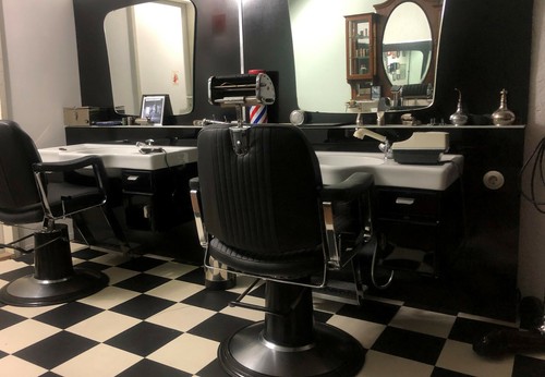 Friseureinrichtung antik - friseureinrichtung,